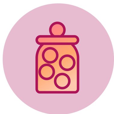 Tasarruf simgesi, vektör illüstrasyonu