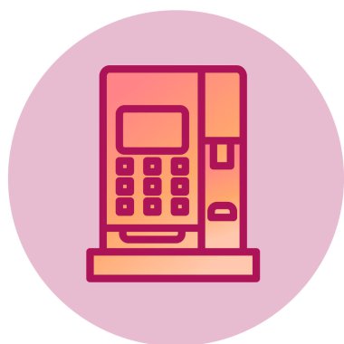 atm simge vektör illüstrasyonu