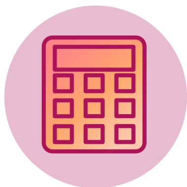 hesap makinesi simgesi vektör illüstrasyonu