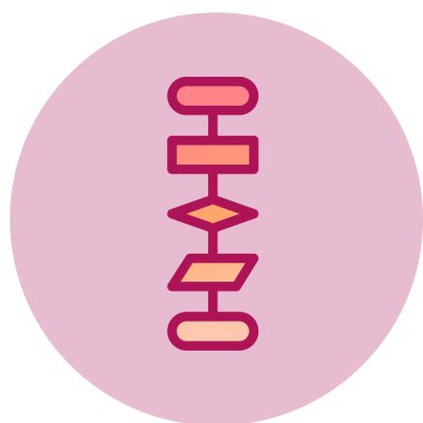 Algoritma simgesi, vektör illüstrasyonu