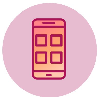 cep telefonu simgesi. vektör illüstrasyonu