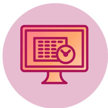 bitiş tarihi simgesi, vektör illüstrasyonu