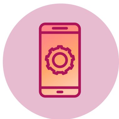 cep telefonu simgesi. vektör illüstrasyonu