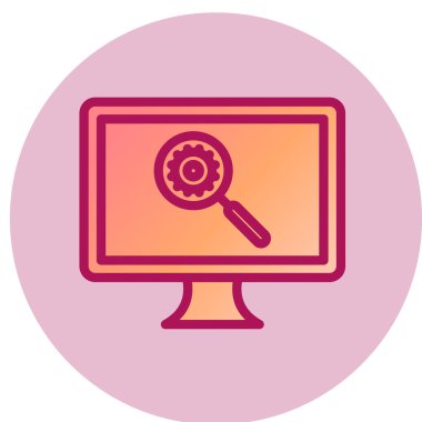 Optimizasyon simgesi, vektör illüstrasyonu