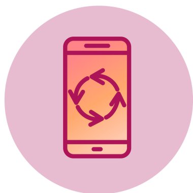 cep telefonu simgesi. vektör illüstrasyonu