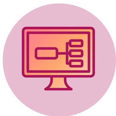 bilgisayar simgesi vektör illüstrasyonu