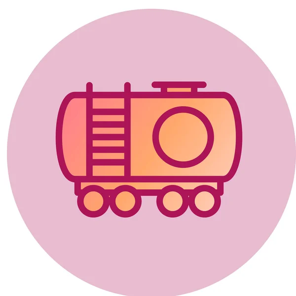 Oil Tank Web Icon Vector Illustration — стоковый вектор