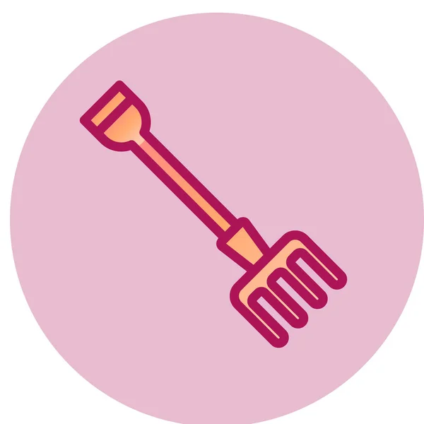 Fork Web Icon Vector Illustration — Διανυσματικό Αρχείο