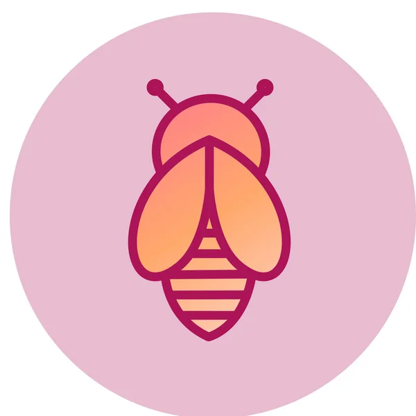 Bee Simple Icon Vector Illustration — Image vectorielle