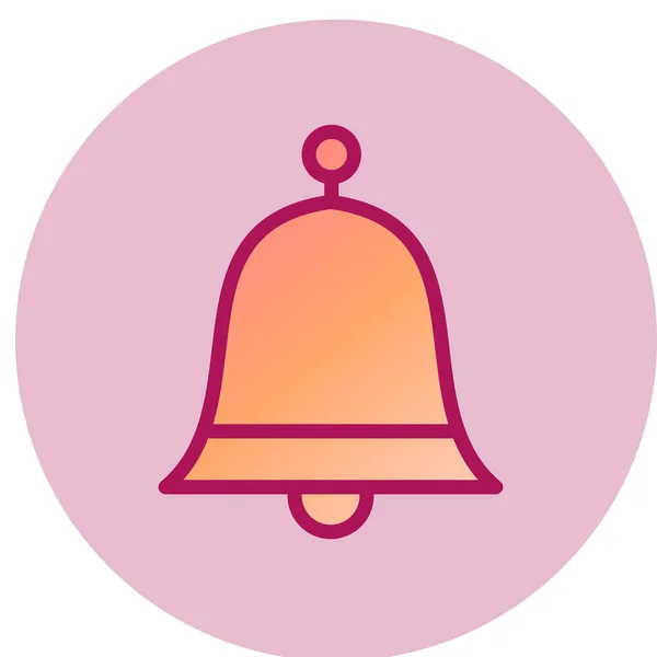 Bell Simple Icon Vector Illustration — Stock Vector