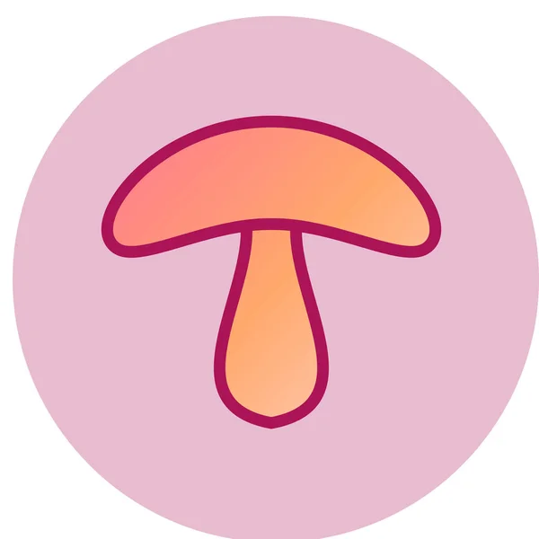 Mushroom Simple Icon Vector Illustration — Stock vektor
