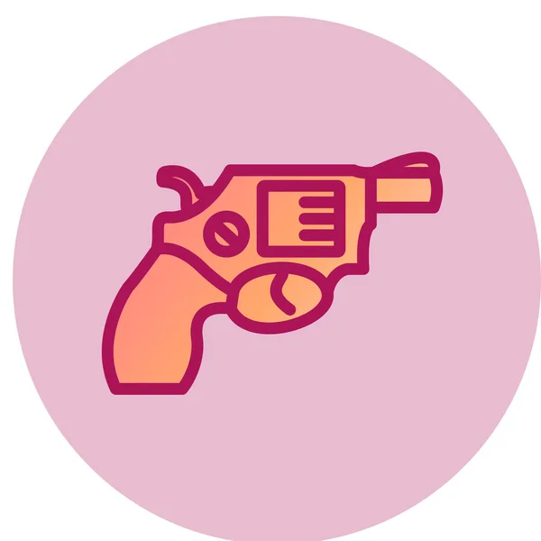 Revolver Icon Vector Illustration — Stock Vector