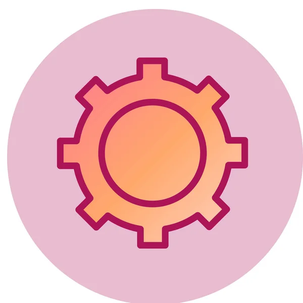 Gears Icon Vector Illustration — Stock Vector