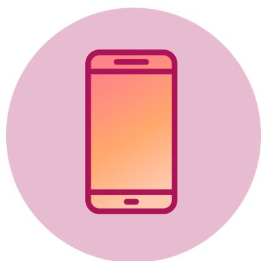 Tasarımınız için arkaplanda akıllı telefon simgesi