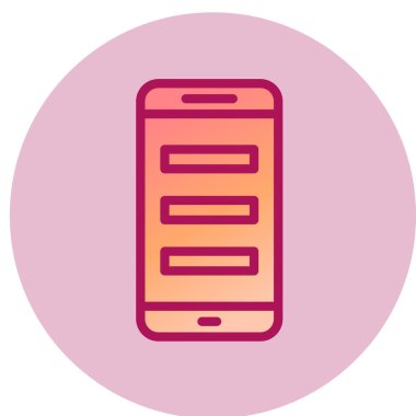 cep telefonu simgesi. vektör illüstrasyonu