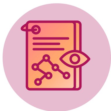 Öngörü simgesi, vektör illüstrasyonu