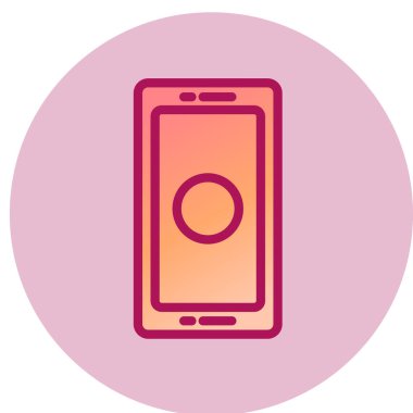 cep telefonu simgesi. vektör illüstrasyonu