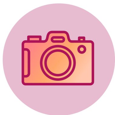 kamera simgesi vektör illüstrasyonu