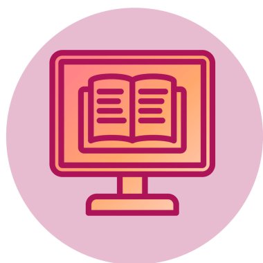 Modern eğitim ikonunun vektör illüstrasyonu