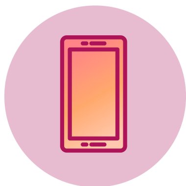 cep telefonu simgesi. web tasarımı için akıllı telefon vektör simgelerinin düz çizimi