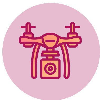 İHA simgesi vektör illüstrasyonu