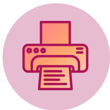 yazıcı vektör simgesi modern illüstrasyon