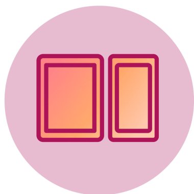 Dijital cihazlar kutsal kişilerin resmi, vektör çizim