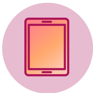 tablet simgesi, vektör illüstrasyonu