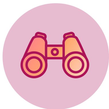 dürbün simgesi vektör illüstrasyonu