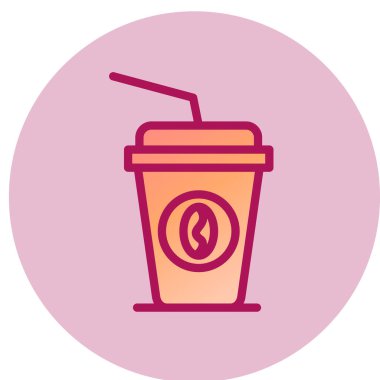 Kahve fincanı ikonu. düz resimleme