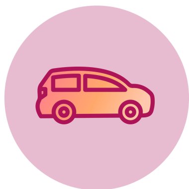 araba simgesi vektör illüstrasyonu