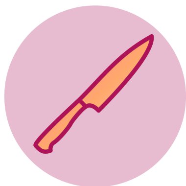 bıçak vektör simgesi, düz dizayn