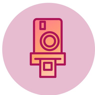 Anlık Kamera simgesi, vektör illüstrasyonu 