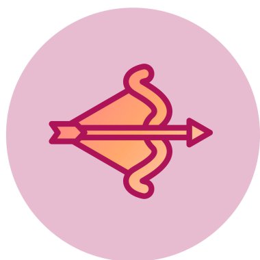 Avlanma Yayı simgesi, vektör illüstrasyonu 