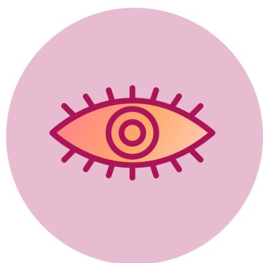 Göz simgesi, vektör illüstrasyonu 