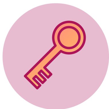 anahtar simgesi, vektör illüstrasyonu 