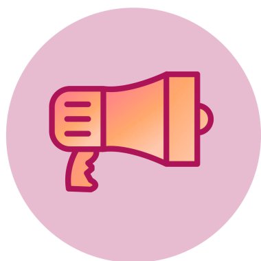 megafon simgesi, vektör illüstrasyonu 