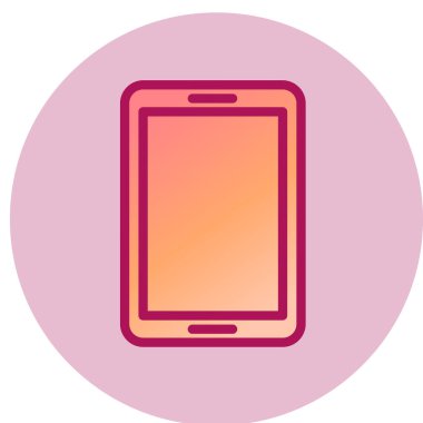 tablet simgesi, vektör illüstrasyonu 