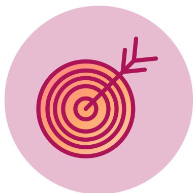 Hedef simgesi, vektör illüstrasyonu 