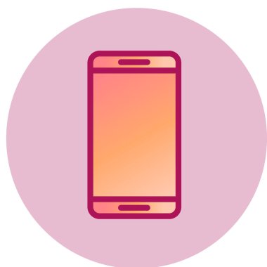 Smartphone Simgesi, vektör illüstrasyonu 