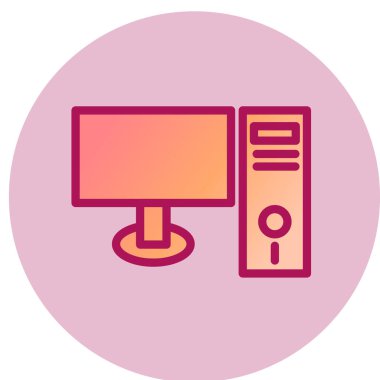 bilgisayar simgesi, vektör illüstrasyonu 