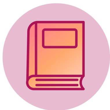 kitap simgesi, vektör illüstrasyonu 