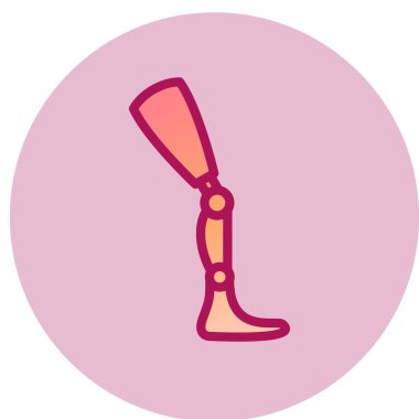 Protez simge, vektör çizimi 