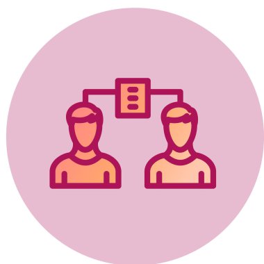 Şirket simgesi, vektör illüstrasyonu 