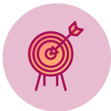 hedef simge, vektör illüstrasyonu 