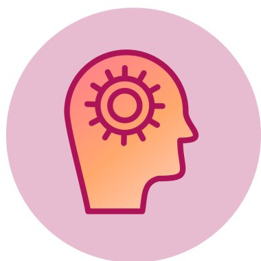 İnsansı simge, vektör illüstrasyonu 