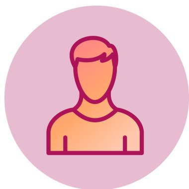 man simgesi, vektör illüstrasyonu 