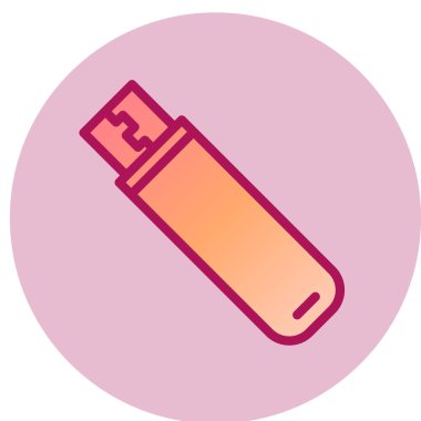 flash sürücü simgesini, illüstrasyon vektör 