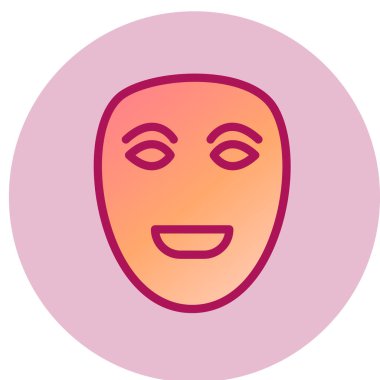 maske simgesi, vektör resimleme 