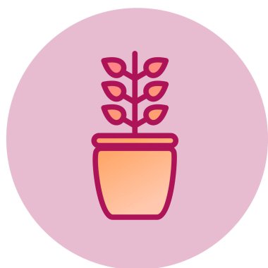 bitki simgesi, vektör illüstrasyonu 